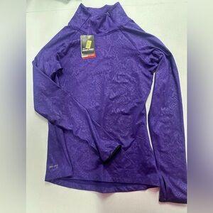 Nike SET- Purple and Black Dri-FIT Long Sleeve top and Leggings- 2 piece set